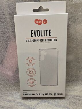 tech21 Evolite Clear Transparent Phone Case for Samsung Galaxy A13 5G
